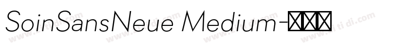 SoinSansNeue Medium字体转换 SoinSansNeue Medium字体转换